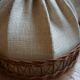 3 70s pendant lights - fabric and rattan