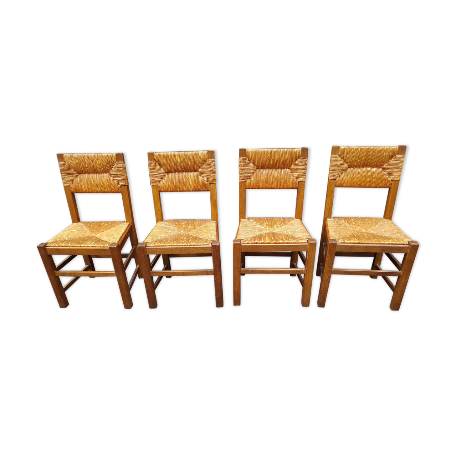 4 mulched chairs 50s