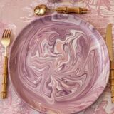 6 Assiettes Améthyste