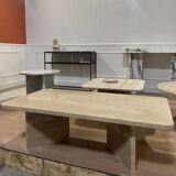 Table basse rectangulaire en travertin table basse design en travertin