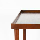 Danish designed rosewood rolling table-side cart, circa 1960