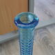 Vintage empoli Italian blue glass carafe