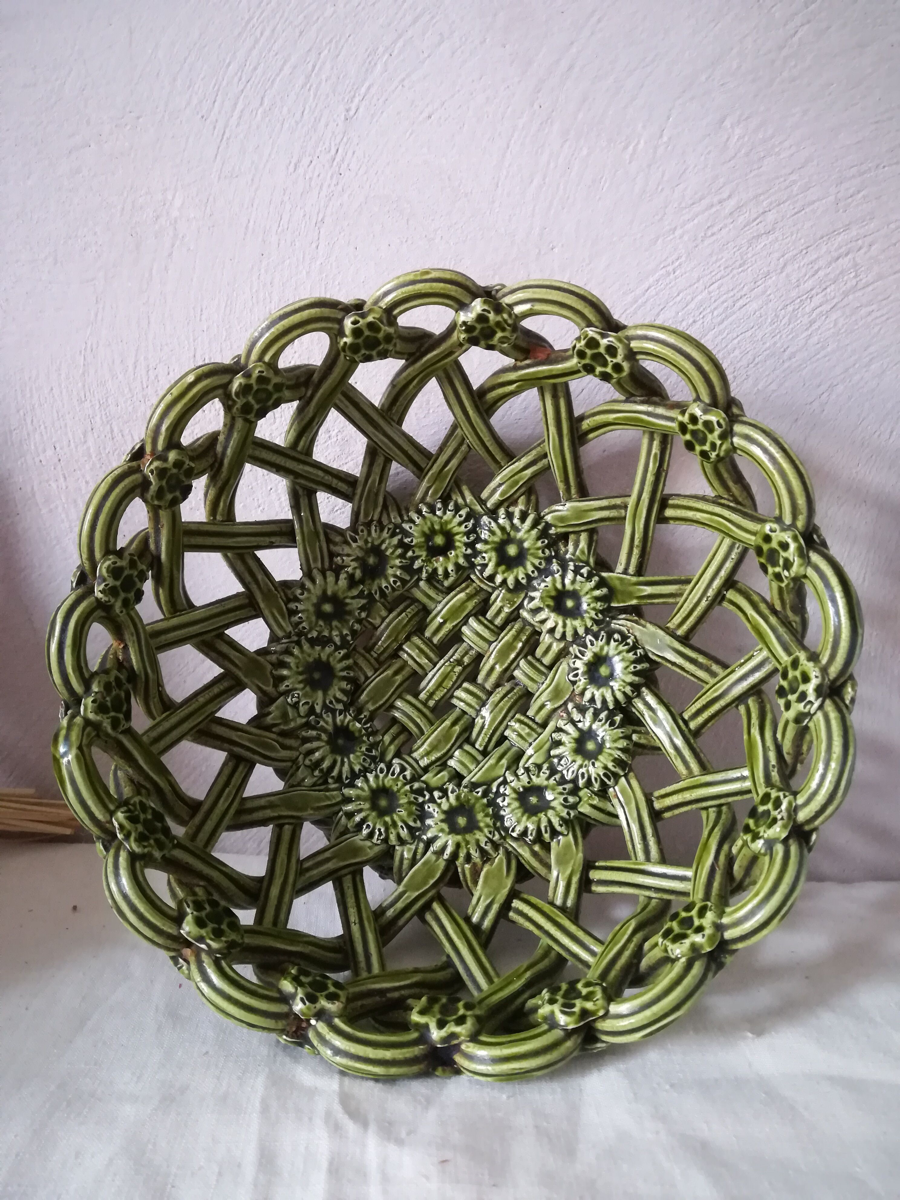 Braided ceramic cut