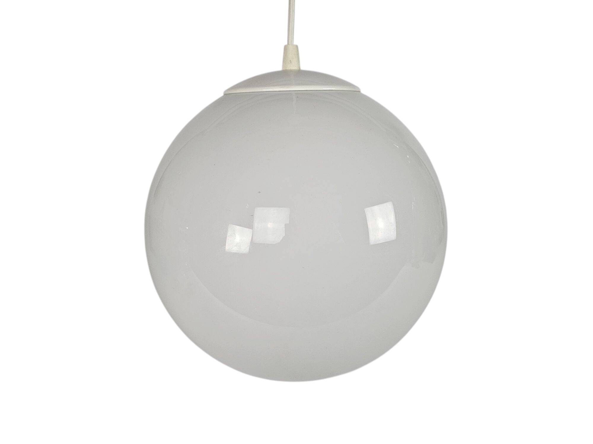 Happy Lights - Globe - Morning Mist - Opal Glass - Metal - 70's