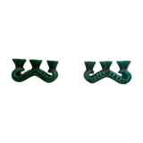 Pair of art deco candle holders