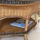 Vintage rattan coffee table – 1970s Riviera spirit