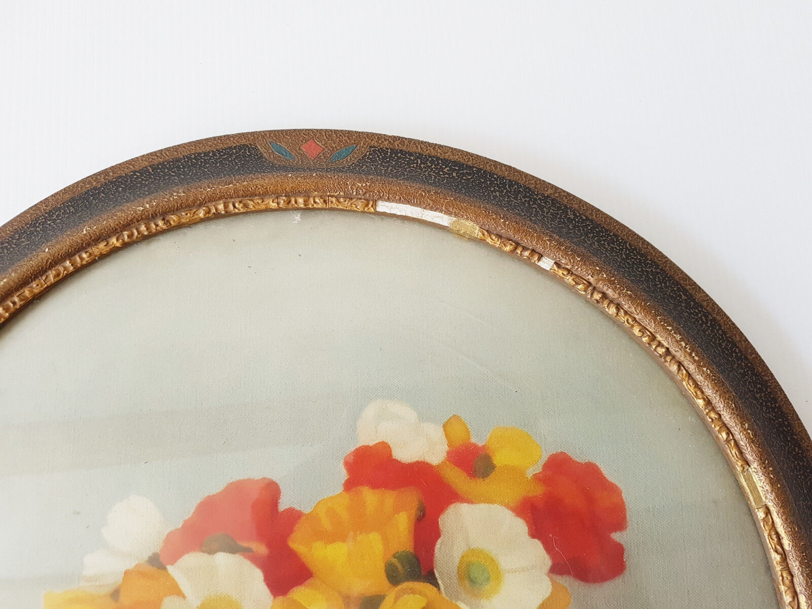 Set of 2 vintage art deco round frames 1940s 1950s cecile hay boots 40s