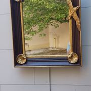 miroir création " reflets côte ouest " bordeaux et doré