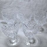 5 large waterford crystal wine glasses boyne pattern