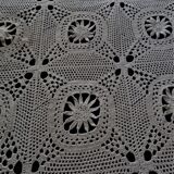 Bed top vintage cotton crochet bedspread