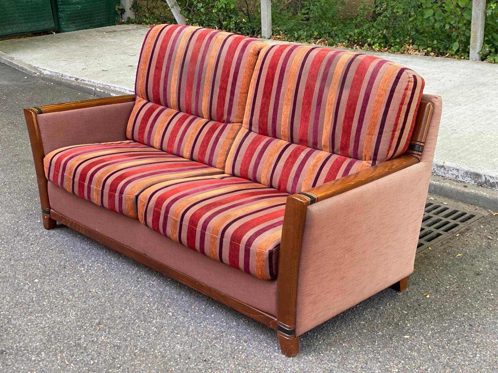 Two-seater sofa Art Deco inspiration Cavel France 2000s