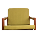 Danish Teak and fabric armchair by Børge Jensen & Sønner 1960.