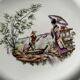 6 assiettes en porcelaine fine