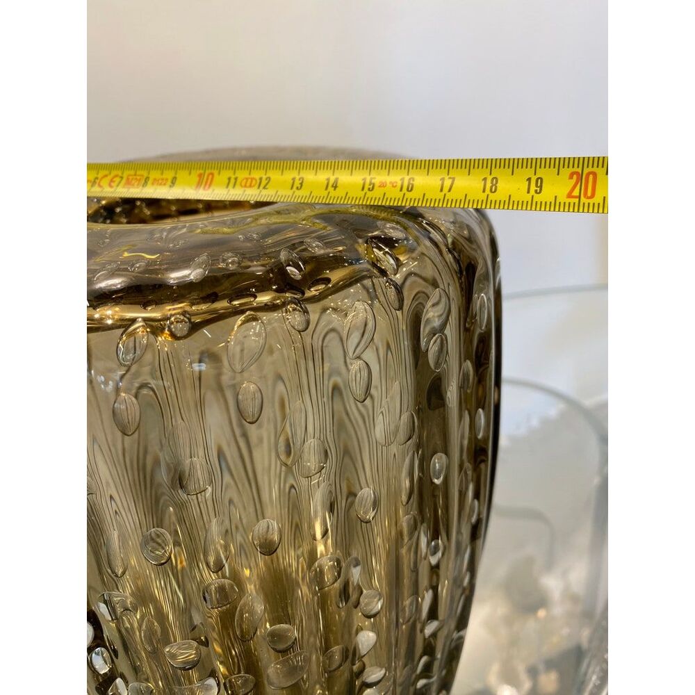 Handmade multicolors murano glass vase