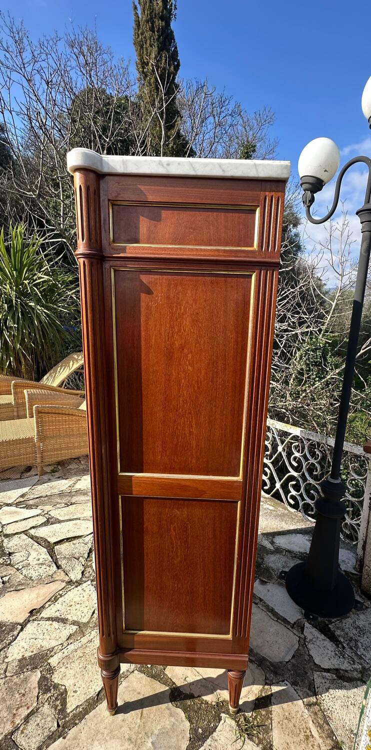 Small Louis XVI style mahogany secretary, 20th century