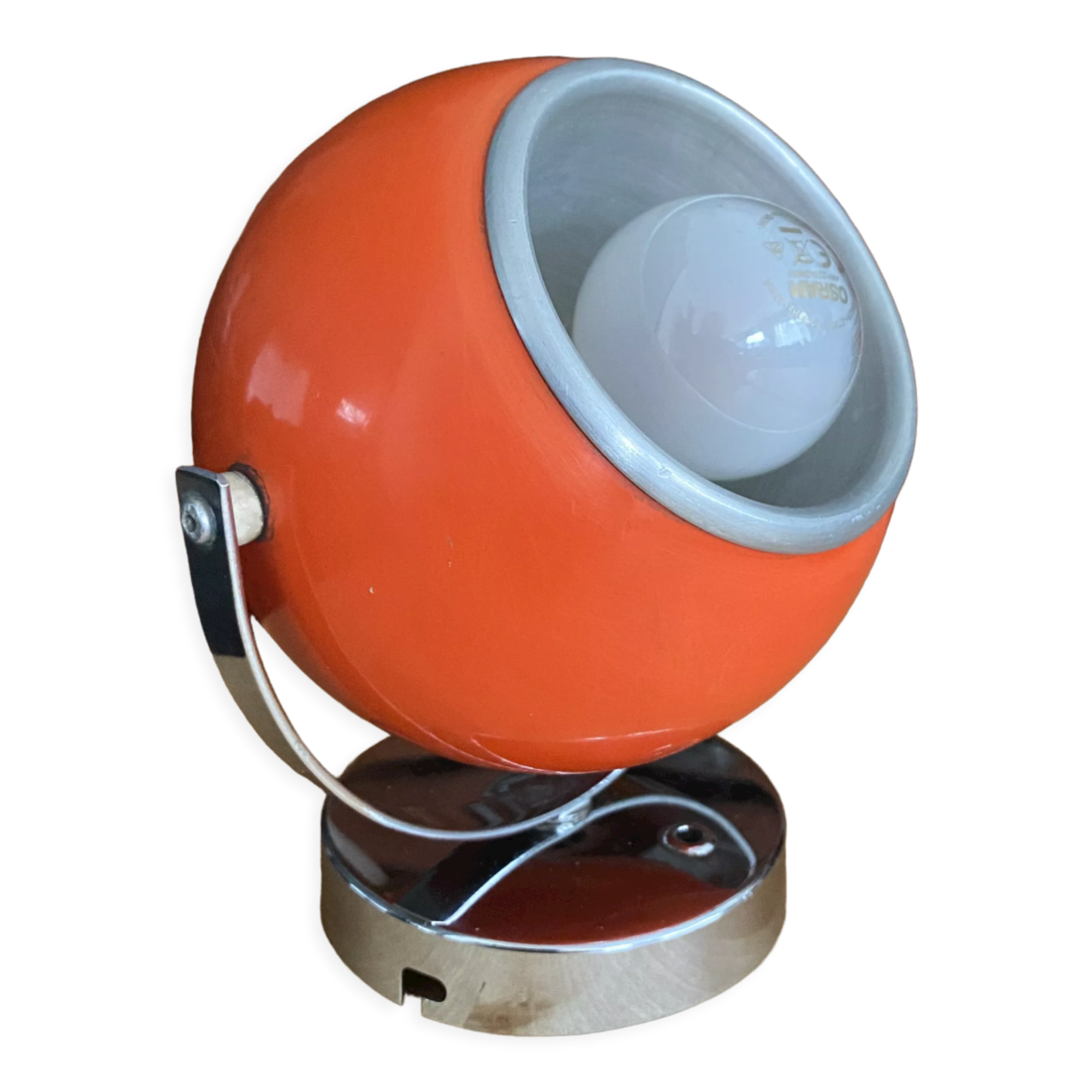 Vintage orange Eye Ball lamp