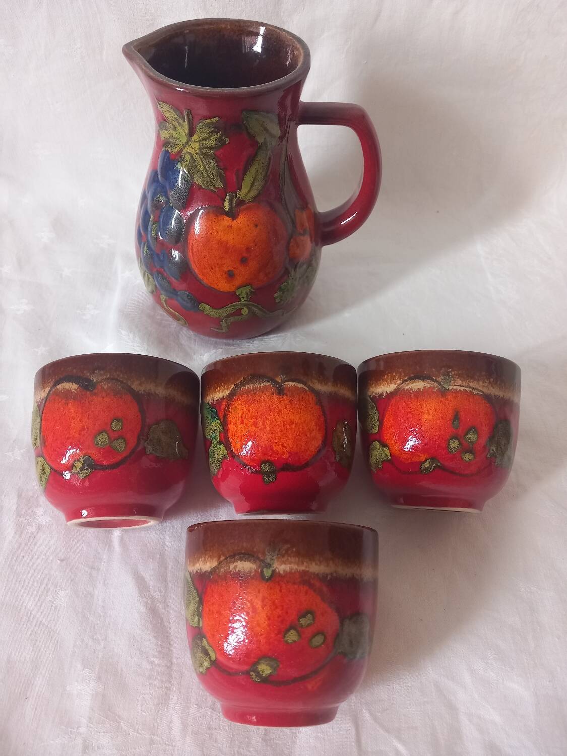 Vintage orangeade service