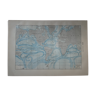 Carte des courants marins courant océanique global datant de 1905