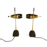 Oscar Torlasco, pair of table lamps modele 577, Lumi Milan, 1960