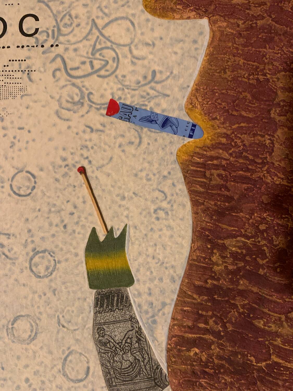 Max Papart - ABC - Mixed technique - signed