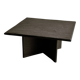 Massive Solid Square Slate Coffee Table, 1970s. France