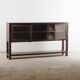 Vintage wooden showcase sideboard