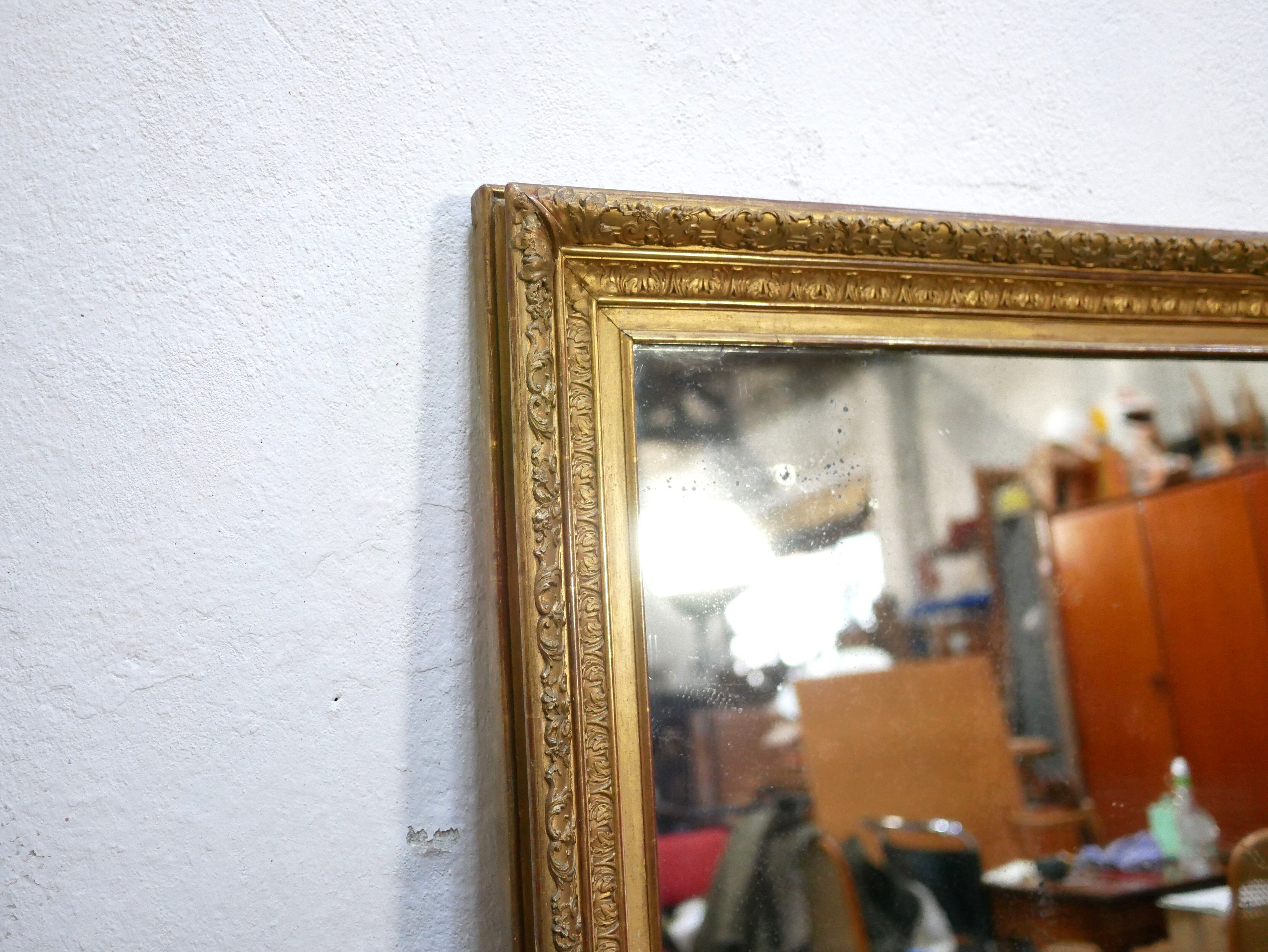 Old rectangular mirror Napoleon III 153cm x 107cm