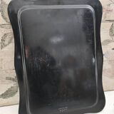 Large antique tray with flowers