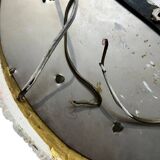 Ceiling light in glass and gold metal