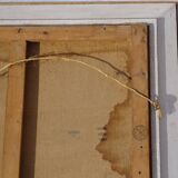 Ancient painting, Mediterranean landscape signed