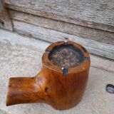 Cendrier en bois vintage