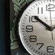 Vintage formica square silent wall clock "Kiplé black green red"