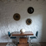 Walnut art-deco table