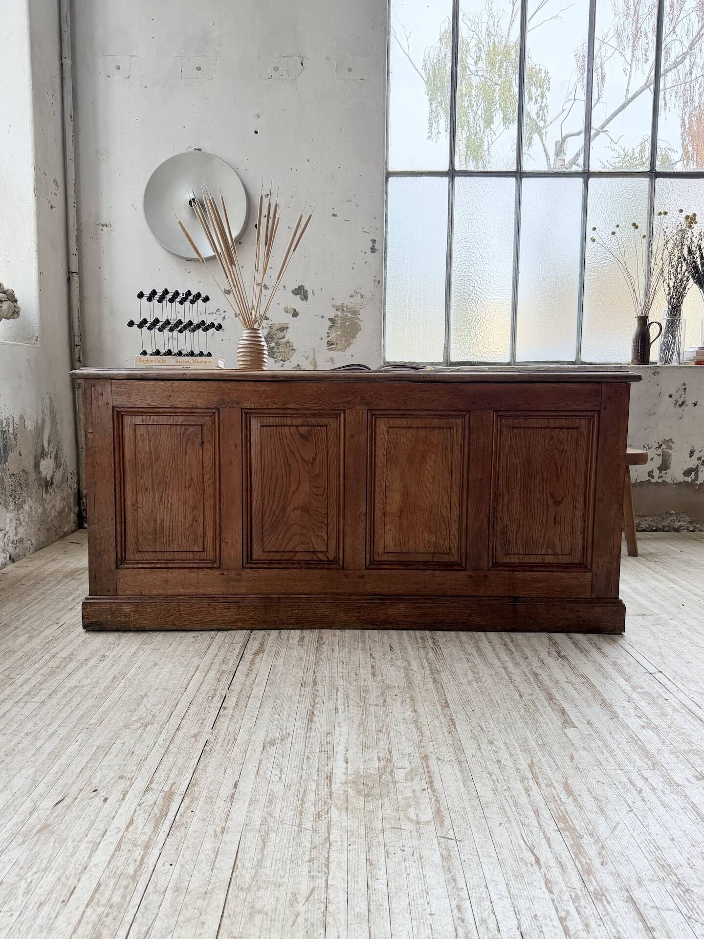Counter or desk in oak from the 1950s.
