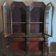 Empire-style solid pine workshop library from the 19th century.
