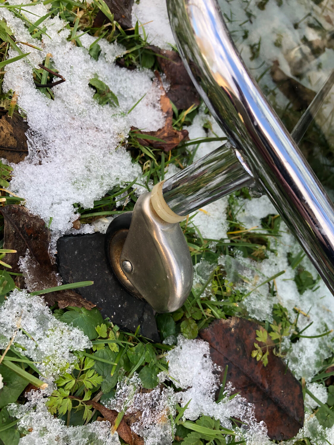 Smoked glass serving