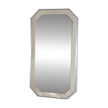 Grand miroir biseauté octogonal