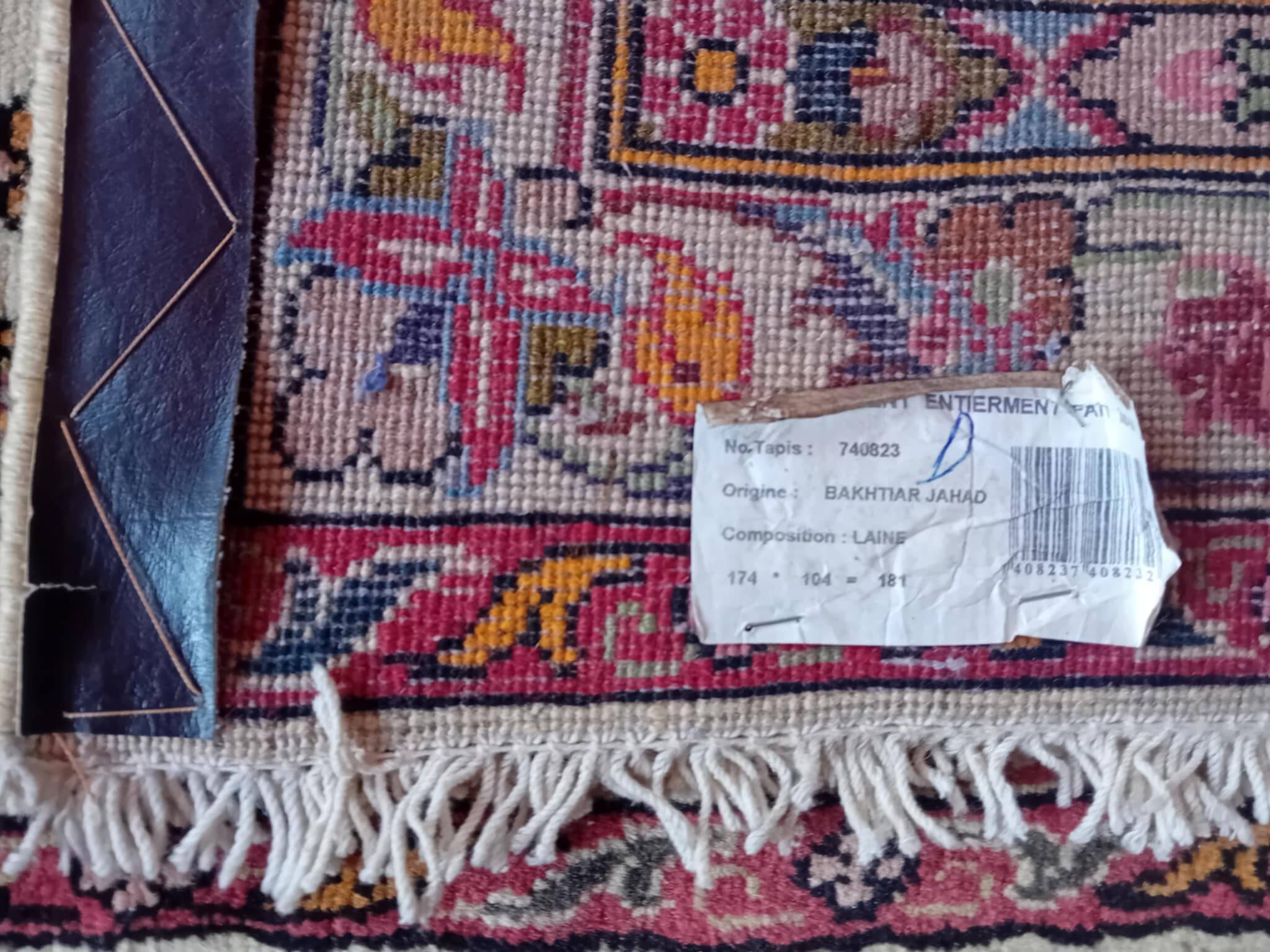 Handmade Persian Bachtiar Djahad rug 174x101cm