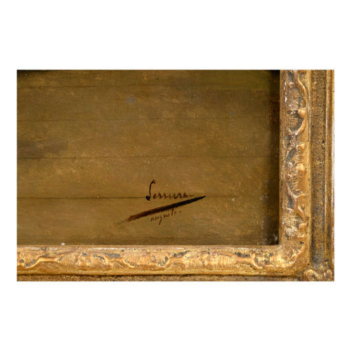 Painting "Soubrette" signed Auguste Serrure