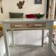 Painted wooden desk