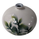 Vase soliflore artisanal décor floral peint à la main