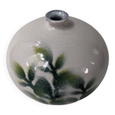 Hand-painted floral decor soliflore vase