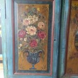 Painted row, three doors