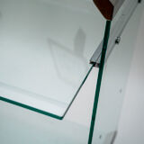 Bureau d'appoint en verre Galotti & Radice Italie 1980