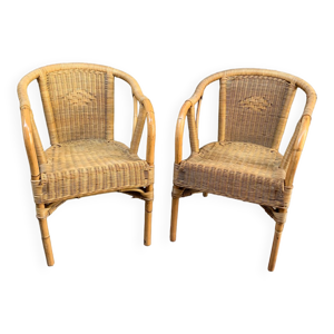 Paire de fauteuils en