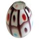 Murano Glass Colorful Ovoid Shaped Vase in The Style of A.Ve.M, Italy, 1960s