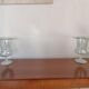 Pair of large antique Medici-shaped vases in engraved blown glass C412