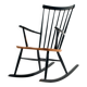 Rocking chair in beech by Roland Rainer for Hagafors