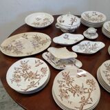 Service de table LONGCHAMP Terre de fer modèle Small bird 43 pièces