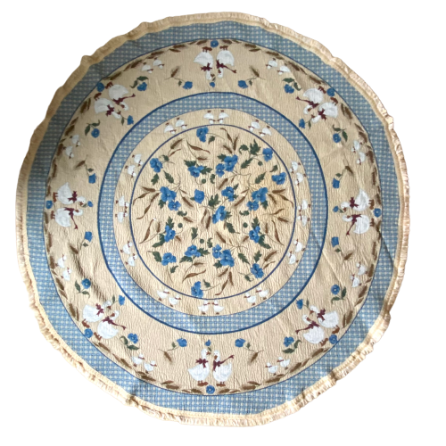 Round tablecloth flowers and geese 170 cm